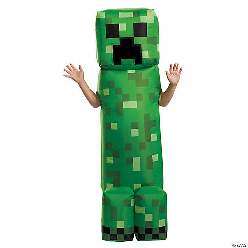 Kids Minecraft Creeper Inflatable Costume