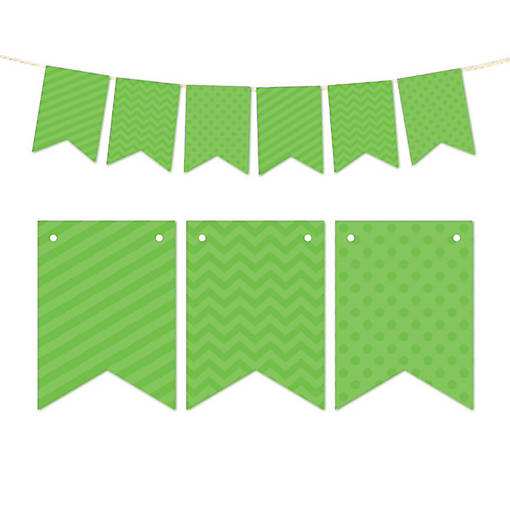 Kiwi Green Bunting Banner 9ft