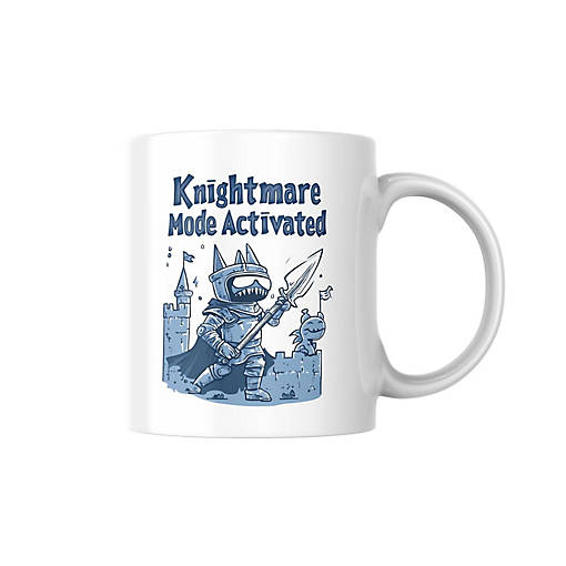 Knightmare Mode Activated Mug by Dancing Littles Jungle