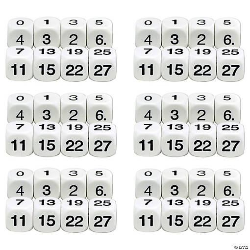 Koplow Games Math Numbers Dice, 6 Sets