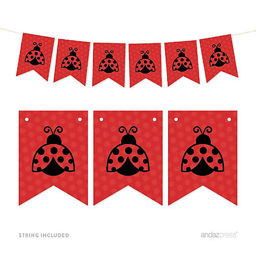 Ladybug Banner - 4 x 5.5 Inch