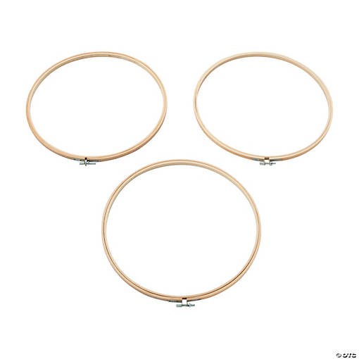 Large Embroidery Hoops - 3 Pc.