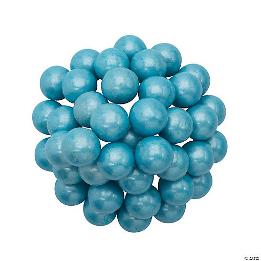 Large Shimmer Light Blue Gumballs - 97 Pc.