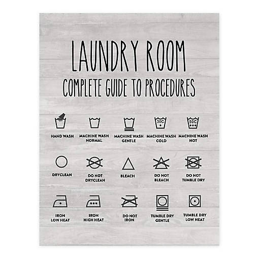 Laundry Room Procedures 8.5x11in 1-Pack