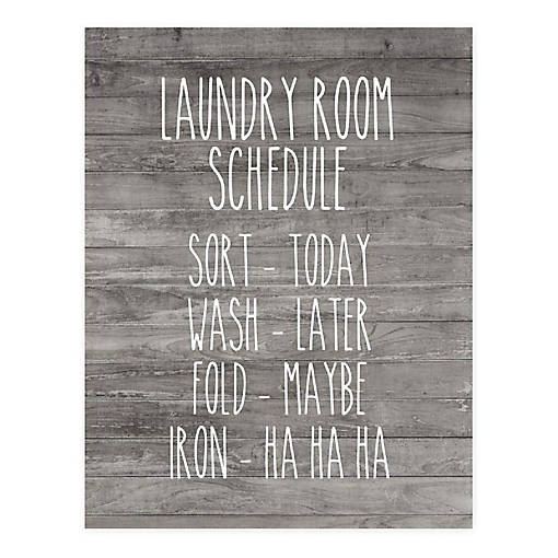 Laundry Schedule Sort Wash Fold 8.5x11in