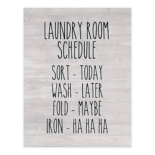 Laundry Sort Wash Fold 8.5x11in 1-Pack