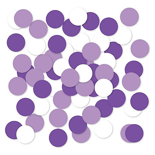 Lavender White Purple Confetti, 180-Pack