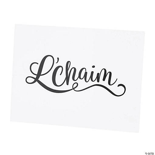L'Chaim Sign with Easel