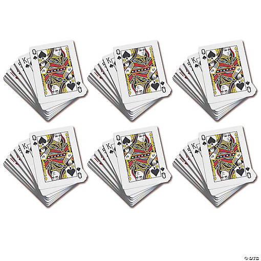 Learning Advantage Standard Playing Cards, 52 Per Pack, 6 Packs
