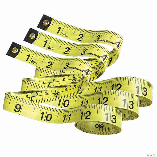 Learning Advantage Tape Measures, 10 Per Pack, 3 Packs