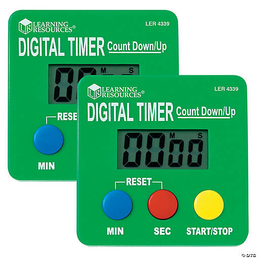 Learning Resources Digital Timer, Pack of 2