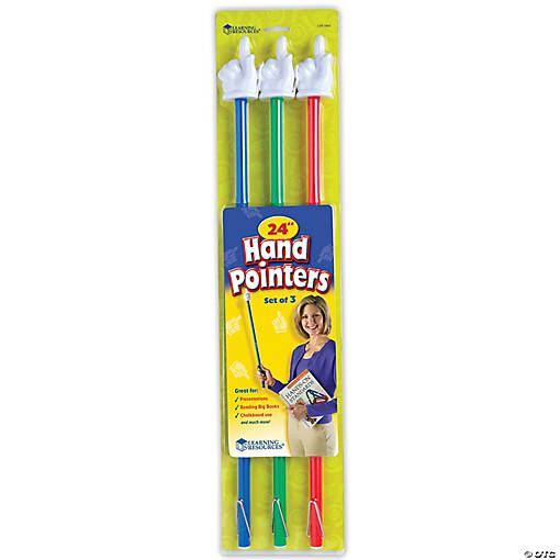 Learning Resources Hand Pointers, 24", Pack of 3