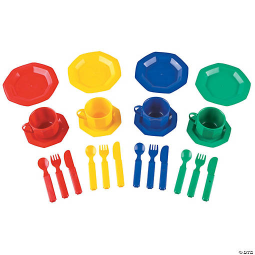 Learning Resources Pretend &amp; Play Dish Set 24 Pieces