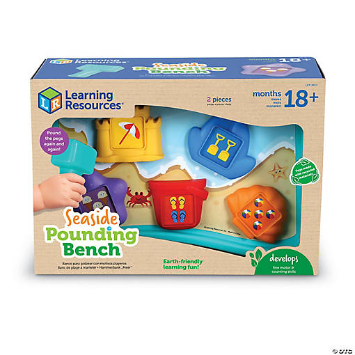 Learning Resources Seaside Pounding Bench Whack a Mole Game