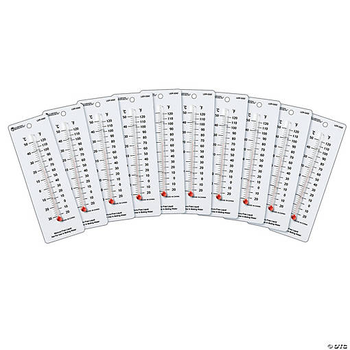 Learning Resources Student Thermometers 10/Pk 2 X 6