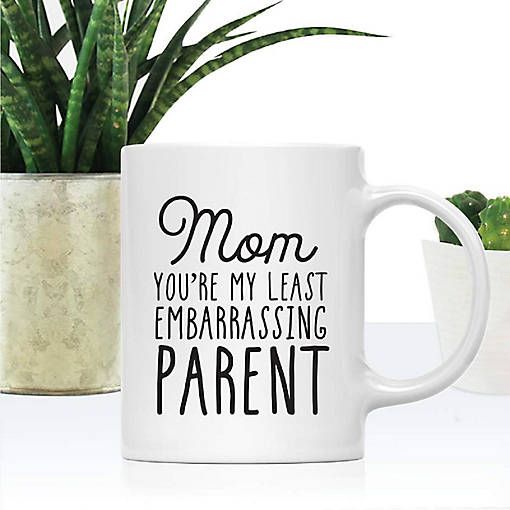 Least Embarrassing Parent Ceramic Mug