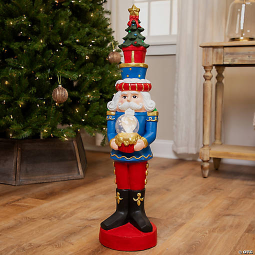 LED Lighted Nutcracker Soldier with Christmas Tree - 32"