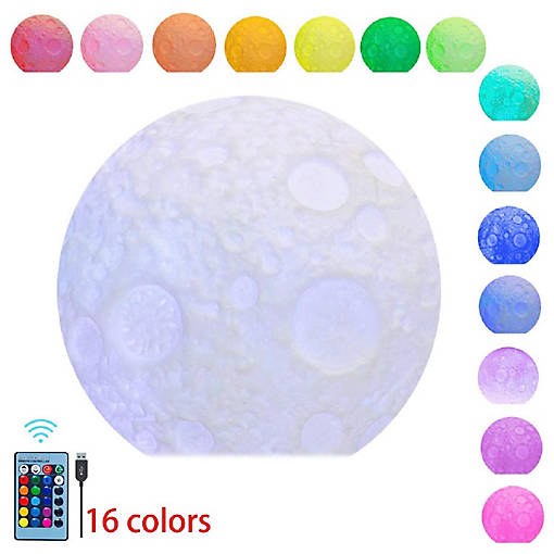 LED Moon Sensory Light Lamp with Remote