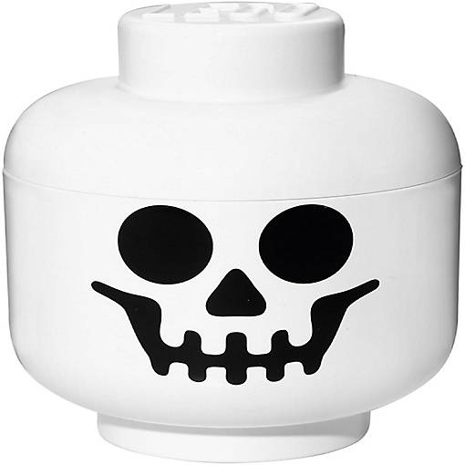 LEGO Large 9 x 10 Inch Plastic Storage Head  Skeleton