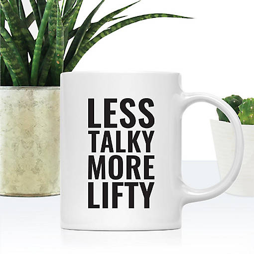 Less Talky More Lifty Ceramic Mug