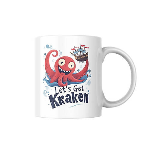 Let_s Get Kraken Mug by Dancing Littles Jungle