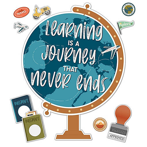 Let's Explore Learning Is a Journey Bulletin Board Set