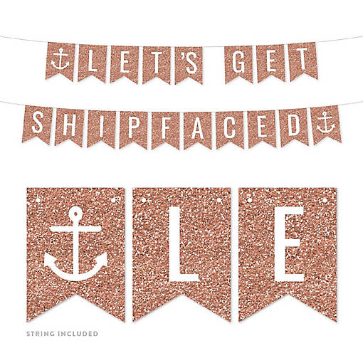 Lets Get Shipfaced 4x5.5IN Banner