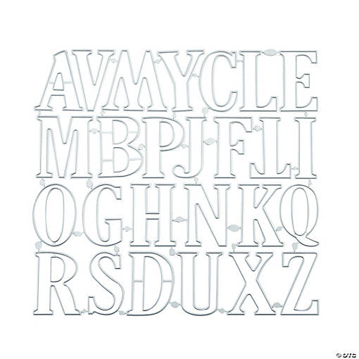 Letter Cutting Dies - 26 Pc.