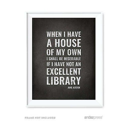 Library Wall Art Library Quote 8.5x11