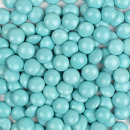 Light Blue Chocolate Gems 9lb Case - 4,500ct