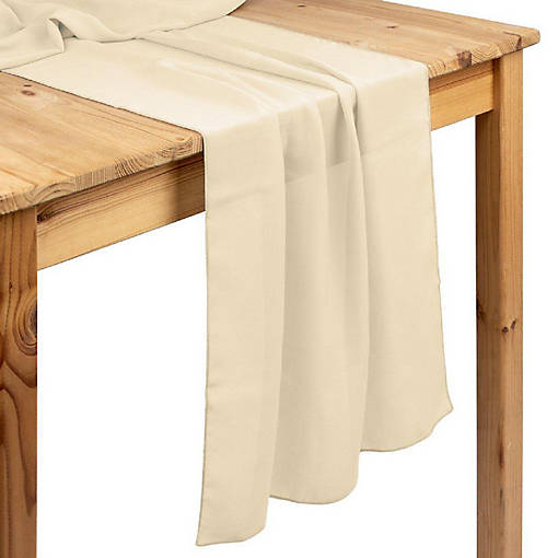 Light Pink Chiffon Table Runners