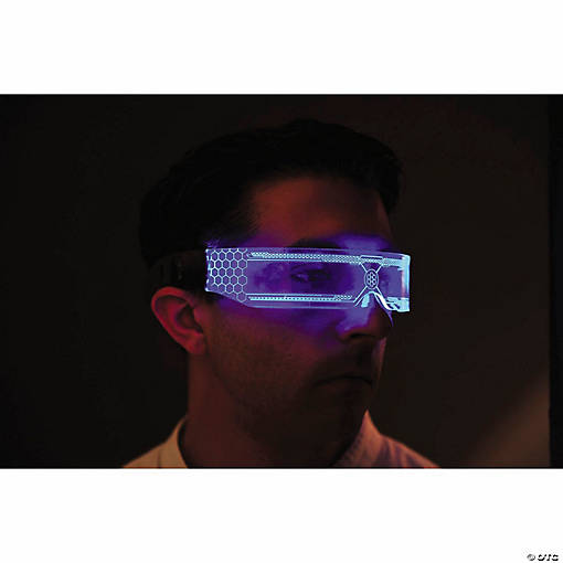 Light-Up LED Color-Changing Visor Costume Accessory