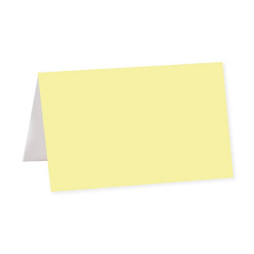 Light Yellow Table Tent Place Cards 20-Pack