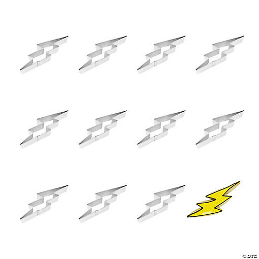 Lightning Bolt 5" Cookie Cutters