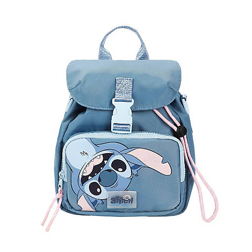 Lilo &amp; Stitch Upside-Down Stitch Blue 8" Mini Backpack