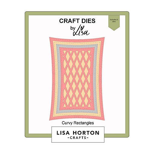 Lisa Horton Crafts Dies-Curvy Rectangles