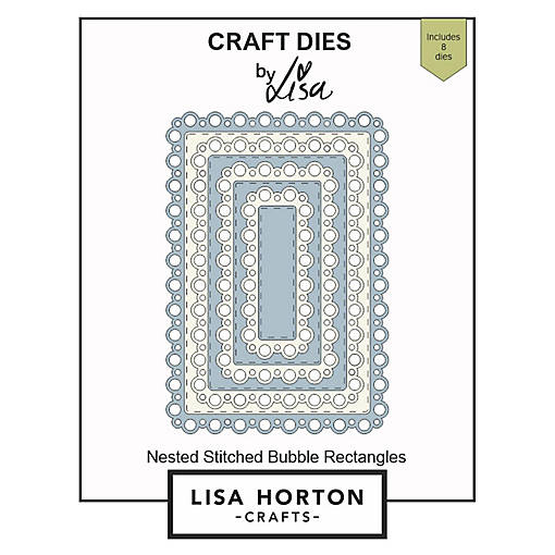 Lisa Horton Crafts Stitched Dies-Stitched Bubble Rectangles