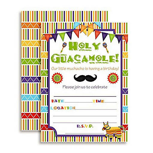 Little Muchacho Invitations 40pc. by AmandaCreation