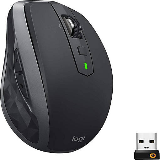 Logitech- MX Anywhere 2S Wireless Laser Mouse - Black  910-005748