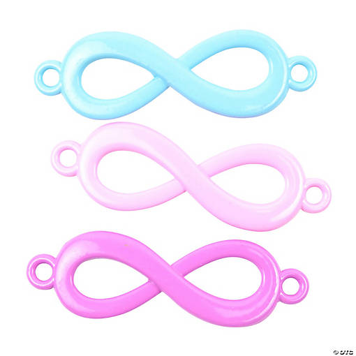 Loom Band Pastel Infinity Charms - 3 Pc.