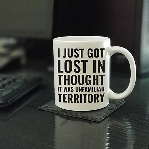 Lost in Thought Territory ceramic mug