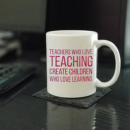 Love Teaching Love Learning Ceramic Mug