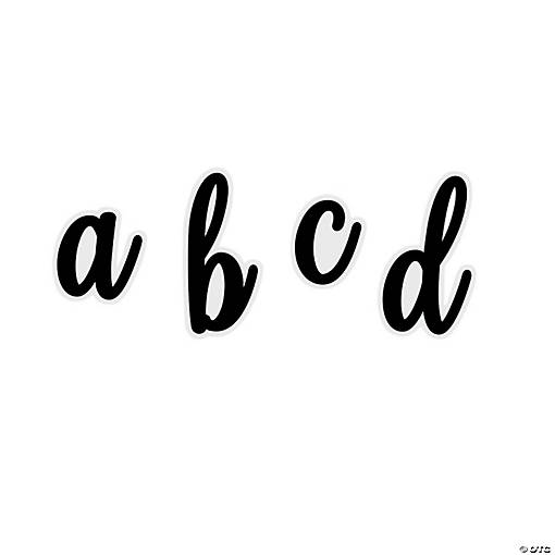 Lowercase Script Bulletin Board Letters - 70 Pc.