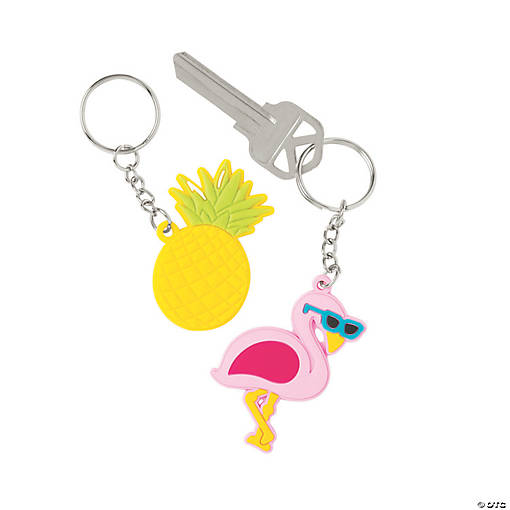 Luau Keychains - 12 Pc.