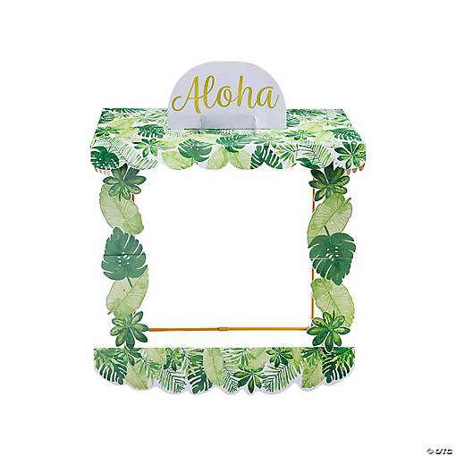 Luau Tabletop Hut with Frame - 6 Pc.