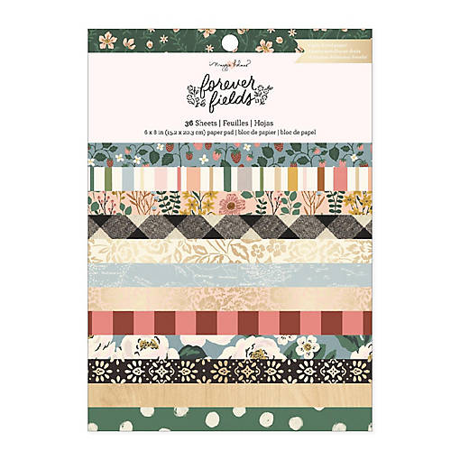 Maggie Holmes Forever Fields Single-Sided Paper Pad 6"X8"-36 Sheets