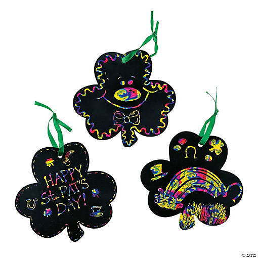 Magic Color Scratch Shamrocks - 24 Pc.