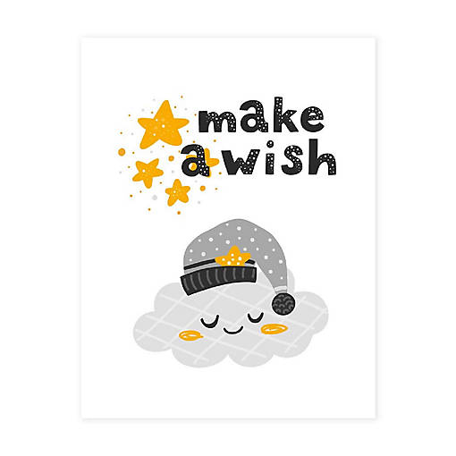 Make a Wish Sleepy Cloud Art 8.5x11in