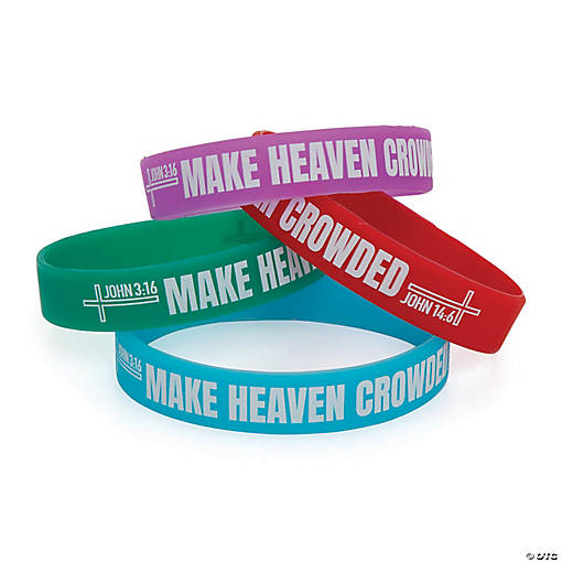 Make Heaven Crowded Rubber Bracelets - 12 Pc.