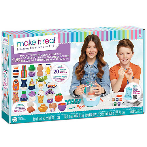 Make It Real: Mini Pottery Diy Studio Deluxe Set, Age 8+